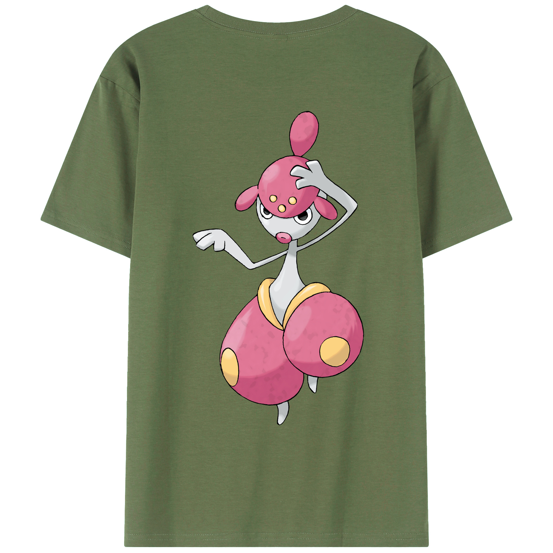 （画像用） ポケットモンスター Pokémon 綿100％ メンズ半袖Tシャツ（バックプリント） 通気性
